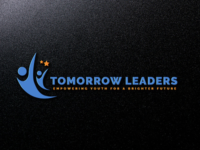 Tomorrow leaders 2d logo black branding bule logo graphic design leaders logo logo design motion graphics youth