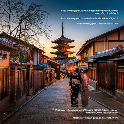 Kyoto Travel Brochure brochure design design graphic design layout design print design