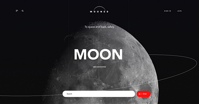 Mooned design figma illustration landing page ui ux web design web page