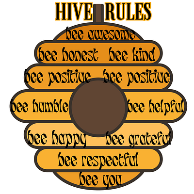 HIVE RULES design digital files graphic design illustration png