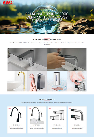 Corporate Web Design for Venustec web design