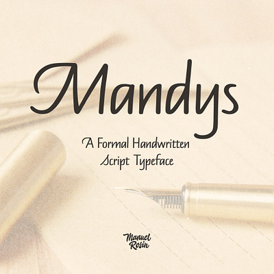 Mandys - Handwritten Typeface creative design font font design graphic graphic design lettering letters type design typeface typography