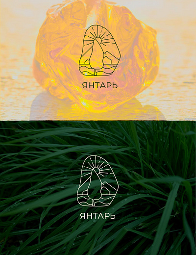 Логотип Янтарь branding design graphic design illustration logo vector website сhallenge