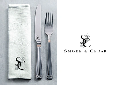 Smoke & Cedar branding / final direction adobe photoshop brand brand design brand identity branding casino hospitality industry illustration illustrator logo logo design luxurious luxury procreate restaurant rustic steakhouse type typography wordmark