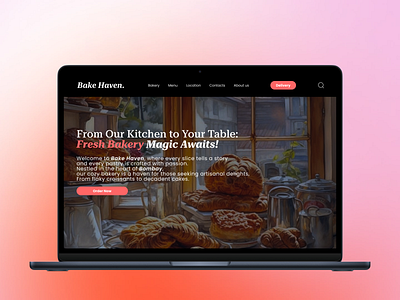 Bake Haven/Bakery landing page bakery landing page ui web design