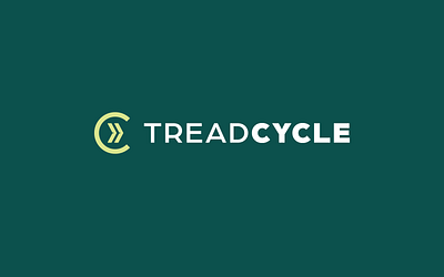TreadCycle - new tire recycling brand brand branding detroit icon identity innovation logo logomark logotype michigan mulch recycling rubber sansserif tire tread type typography