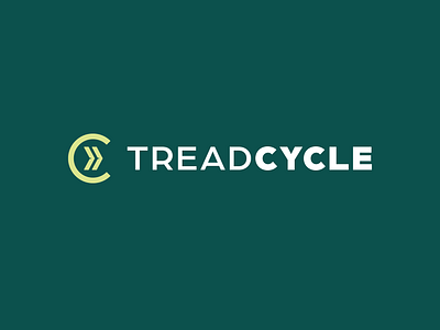 TreadCycle - new tire recycling brand brand branding detroit icon identity innovation logo logomark logotype michigan mulch recycling rubber sansserif tire tread type typography
