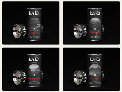Ka Ka Highland Coffee brand identity graphic design label label design logo logo design packaging packaging design visual identity