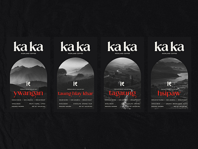 Ka Ka Highland Coffee branding design graphic design label label design logo logo design packaging packaging design visual identity