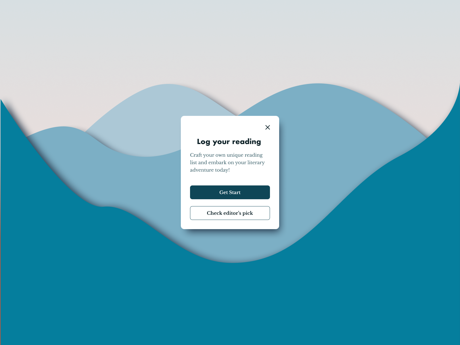 Popup modal by Rachel Gao on Dribbble