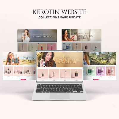 Website Design - Kerotin attentive beauty ecommerce haircare seo ui uidesign uiux ux uxdesign website wellness
