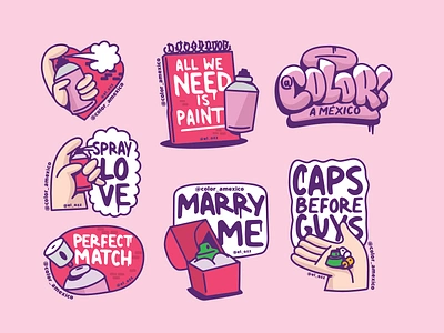 Graffiti Valentine's Day amistad amor badge color dibujo graffiiti love mural murales spray sticker sticker art valentines vector