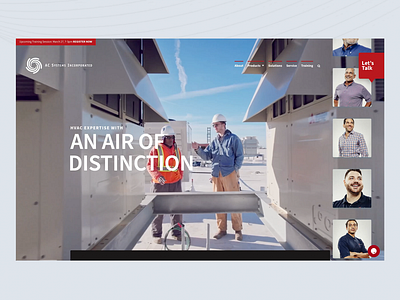 AC Systems Website ui webdesign