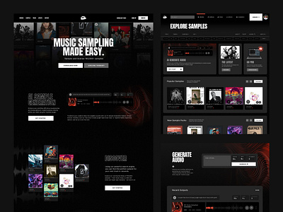 TwoShot Art Direction art direction design grid grid layout interface mockup music platform plugin sample ui ux web design website