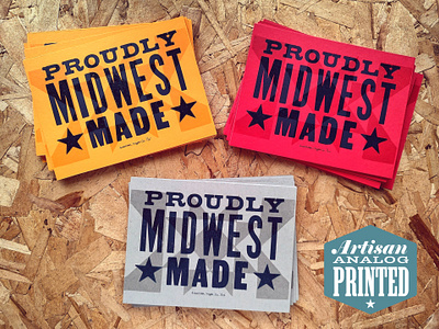 Proudly Midwest Made - Three Colorways, 8x6"