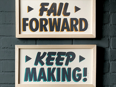 Keep Making Diptych design graphic design letterpress limited edition relief printing typography