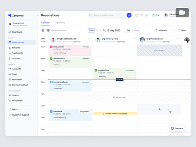 Zendenta - Reservations Case Study - a SaaS of Dental Clinic animation clinic dental dentist ehr emr health care hospital management product design reservations saas saas dental saas design ui ux web design