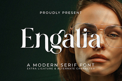 Engalia - A Modern Serif Font style
