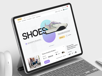 Shoozy - eCommerce Landing Page amazon ecommerce elementor framer landing page shoes shopify template theme ui webflow website wordpress