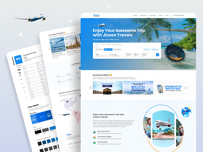Jicson Travels Agency Landing Page ui ui ux design