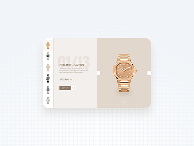 Patek Philippe Website ecommerce timepiece ui uiux ux watch website