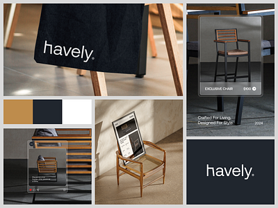 Havely - Visual Identity bentodesign bentogrid brand branding design furniture graphic design