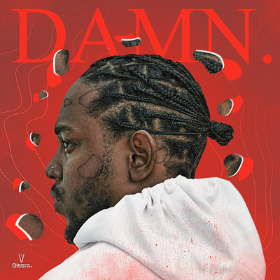 Kendrick Lamar - Album DAMN design graphic design music rap