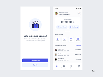 Fintech Mobile App Design bank app design fintech app mobile app onboarding screen ui ux