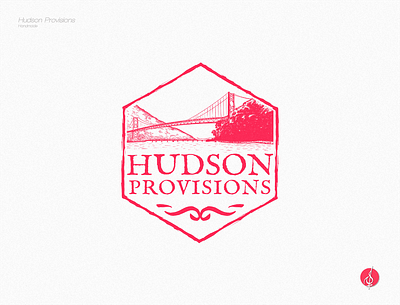 Hudson Provisions branding design graphic design illustration logo vector