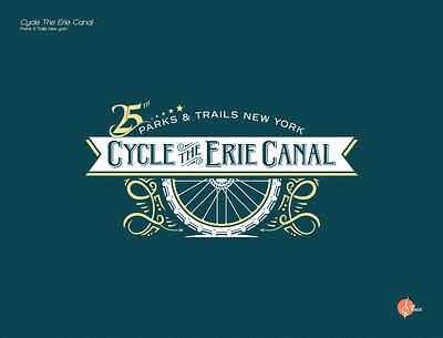 25th Cycle The Erie Canal branding design graphic design illustration vector