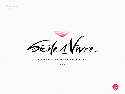 Sicile A Vivre Charme House branding design graphic design logo typography vector