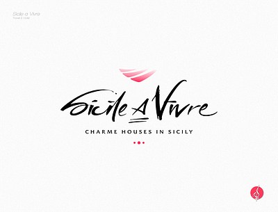 Sicile A Vivre Charme House branding design graphic design logo typography vector