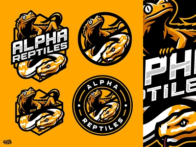 ALPHA REPTILES Logo done for Client anaconda logo branding design esport esportlogo gamer gaming illustration lizard lizard logo logo mascot reptile reptile logo reptile mascot reptiles snake snake logo