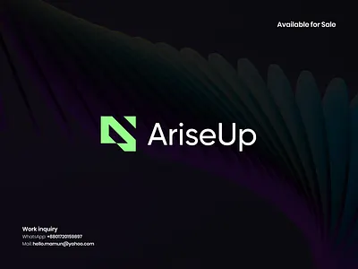 letter A and Arrow, Up, Business consultation, Growth logo ariseup logo branding business consultation designishkul growth logo letter a logo logo logo designer modern logo nokshakar up logo