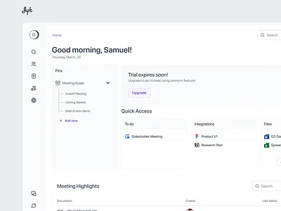Project Management Dashboard✨ dashboard design project managment ui