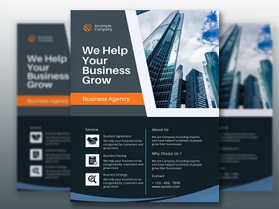 creative premium corporate business flyer design flyer design