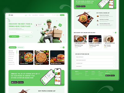 Food Delivery Website design food food delivery homepage landing page ui ui design ui ux uiux user experience user interface userinterface ux ux design uxui web web design webdesign website website design