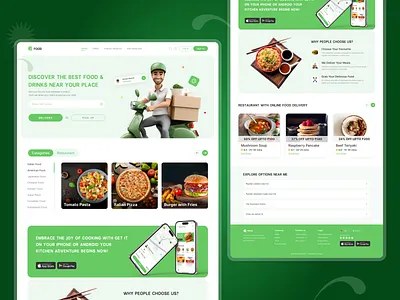 Food Delivery Website design figma food food delivery foodwebsite landing page landingpage ui ui design ui ux user experience user interface ux ux design uxui web web design webdesign website website design