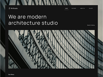 RA STUDIO - ARCHITECTURE WEBSITE app architect architecture design branding dashboard design design ui discover graphic design illustration ui uiux website website architect websitedesign