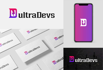 ultraDevs Logo & Brand Identity Design for Agency. branding graphic design logo