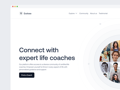 Life Coach Landing Page landing page life coach landing page ui