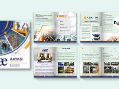 Business Profile Design banner design book building booklet catalog company profile creative brochure design graphic design