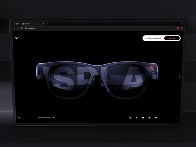 Viture Pro website design by Milkinside 3d animation ar brand branding c4d glasses home landing logo motion page pro proffecional render slider ui ux viture website