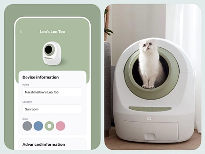 CasaLeo. Mobile app UX/UI design for IoT smart pet device app dashboard design device ios iot manage mobile pet smart home statistic ui ux