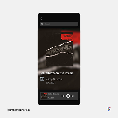 UI design of our brand-new music app concept 3d animation branding graphic design motion graphics ui