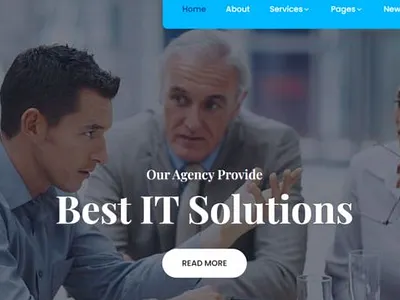 Responsive IT Services WordPress Theme For Online Digital Consul theme design website builder wordpress design wordpress development wordpress template wordpress theme