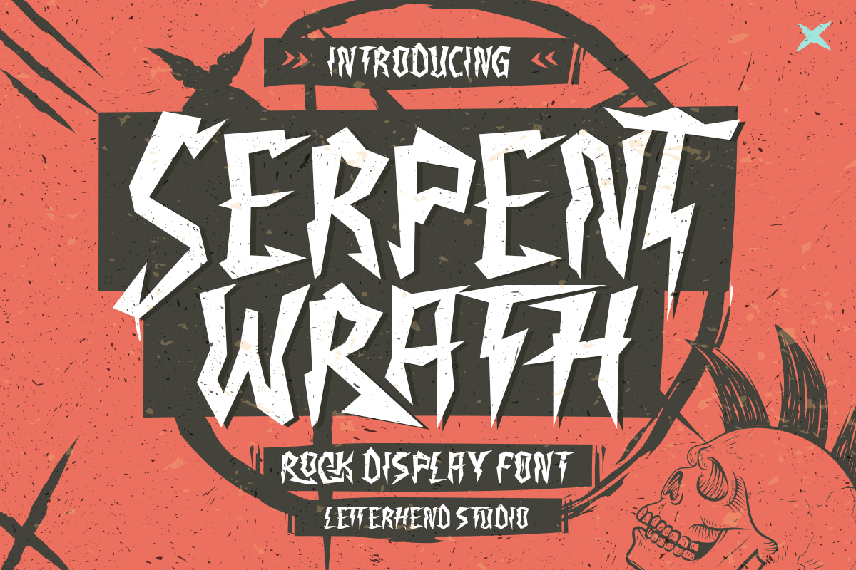 Serpent Wrath - Rock Display Font by Letterhend Studio on Dribbble