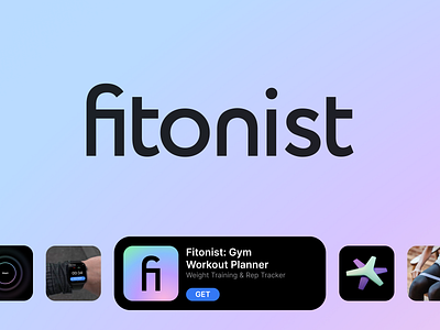 Fitonist - Logo design for a gym workout planner brand brand guidelines brand identity branding fitness fitness app gradient graphic design gym health logo logo book logomark marketing visual identity workout