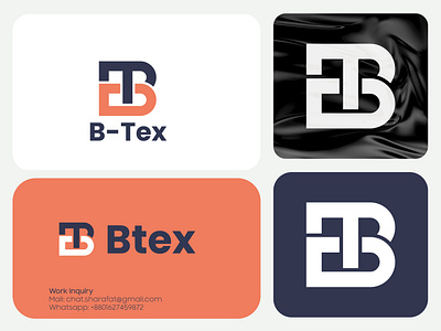 Creative BT Letter logo Design, E-Commerce logo b tex logo brand identity branding bt logo e commerce logo graphic design logo ui
