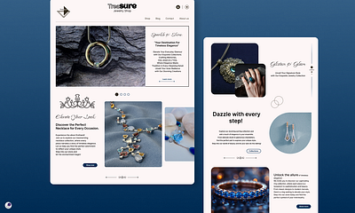 Jewelry Web Design graphic design jewelry web design ui ui design website design